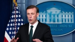White House national security adviser Jake Sullivan speaks during a press briefing at the White House in Washington, Aug. 17, 2021.