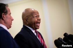 House Oversight and Reform Committee Chair Elijah Cummings (D-MD) speaks during a news conference on Capitol Hill in Washington, July 10, 2019.