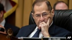 House Judiciary Committee Chair Jerrold Nadler proceeds with a vote to hold Attorney General William Barr in contempt of Congress after negotiations stalled with the Justice Department over access to the full, unredacted version of the Mueller report, Capitol Hill, May 8, 2019.