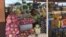 Des oignons, l’un des produits agricoles des agro-alimentaires exposés au marché dans la région du sud, à Kyé Ossi, le 6 avril 2019. (VOA/Emmanuel Jules Ntap)