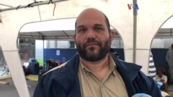 La alegría de un migrante venezolano