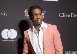 FILE - A$AP Rocky arrives at an event in Beverly Hills, Calif., Feb. 9, 2019.