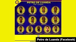 Equipa de basquetebol angolana do Petro de Luanda que vai participar na BAL, em Kigali, Ruanda