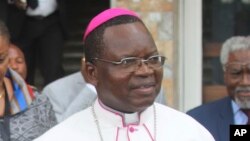 Monseigneur Marcel Utembi, président de la Conférence épiscopale nationale du Congo (Cenco), 21 décembre 2016. 