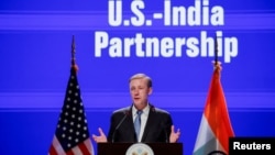 Jake Sullivan, National Security Advisor of the United States, speaks at an event at the Indian Institute of Technology in New Delhi, Jan. 6, 2025. 