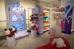 In this Oct. 23, 2019, photo shows a Disney interactive display during a Target Holiday Outlook event in New York.