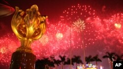 香港东亚运开幕烟花表演
