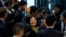 Taiwan President Tsai Ing-wen waves to supporters as she leaves a hotel for her return to Taiwan after her visit to Latin America in Burlingame, Calif., Jan. 14, 2017. 