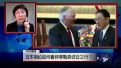 VOA连线：日本舆论如何看待蒂勒森访日之行？