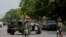 Members of the National Guard are seen at a military check point after Mexican security forces captured Jose Antonio Yepez known as "El Marro" (The Mallet) in Santa Cruz de Juventino Rosas, Aug. 2, 2020.