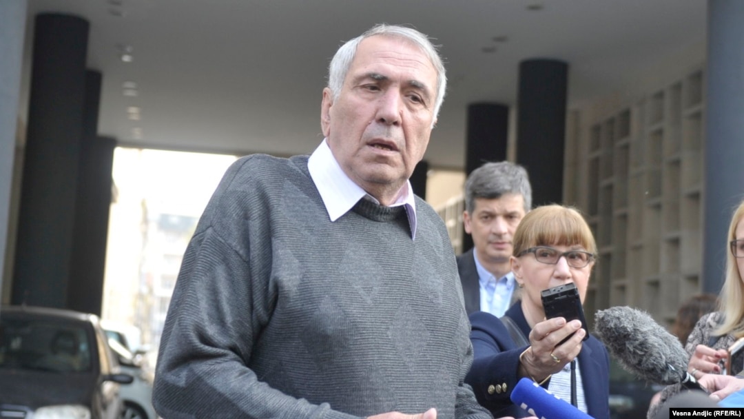 Milan Jovanović na početku suđenja Dragoljubu Simonoviću - bivšem predsedniku opštine Grocka (Foto: RFE/RL)