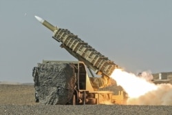 A missile is launched during a military drill, with the participation of Iran’s Air Defense units, Oct. 20, 2020. (West Asia News Agency)