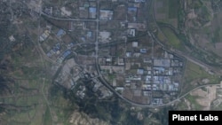 Planet Labs Image of Complex area located in North Korea near the South Korean border. 