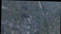 Planet Labs Image of Complex area located in North Korea near the South Korean border. 