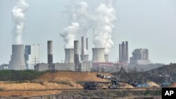 Mina de carbón abierta en Alemania. Las emisiones de dióxido de carbono han llegado a niveles récord.