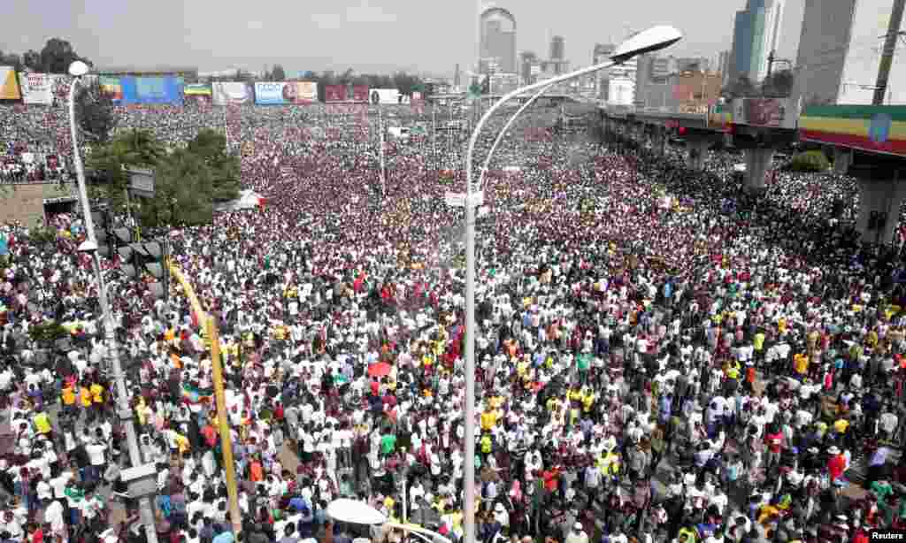 ኢትዮጵያ: ሰልፊ ድጋፍ ንሓድሽ መሪሕነት (መስቀል ኣደባባይ)