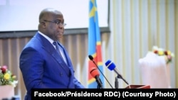 Félix Tshisekedi à Kinshasa en RDC, le 11 juillet 2019.