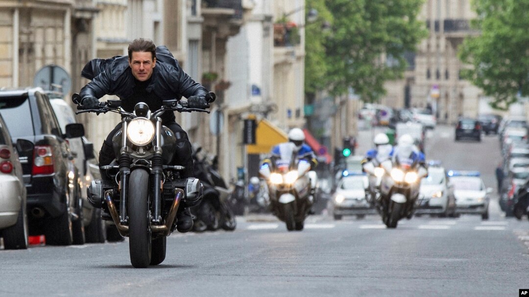 Tom Cruise dalam sebuah adegan dari "Mission: Impossible: Fallout." (Foto: Paramount Pictures via AP)