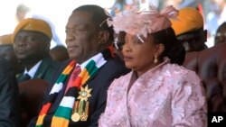 President Emmerson Mnangagwa and his wife, Auxillia.