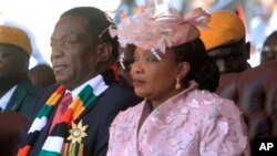 mutungamiri wenyika VaEmmerson Mnangagwa nemudzimai wavo, Amai Auxilia Mnangagwa.