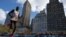 Geoffrey Kamworor, of Kenya, competes in the professional men's division during the New York City Marathon, Nov. 3, 2019, in New York.