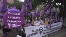 Turkey Women Protests Over Taliban's Treatment of Women