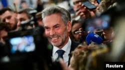 Netherlands Prime Minister Dick Schoof reacts on the day of the informal EU Summit at the Puskas Arena, in Budapest, Hungary, Nov. 8, 2024. 