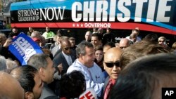 ການຫາສຽງ ຂອງທ່ານ Christ Christie ສະມາຊິກພັກ Republican ເພື່ອແຂ່ງ​ຂັນ​ເອົາ​ຕຳ​ແໜ່ງ ຜູ້​ປົກ​ຄອງລັດ New Jersey
