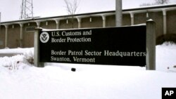 Esta fotografía del 10 de febrero de 2020 muestra la sede de la Patrulla Fronteriza en el sector de Swanton, Vermont. 