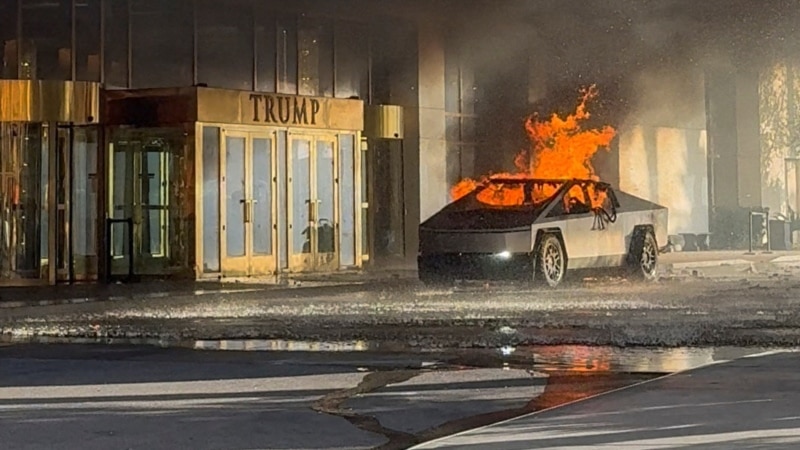 Man who died in Las Vegas Tesla truck blast was US Army soldier, officials say