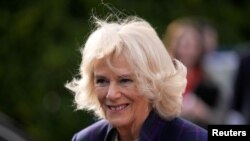 FILE PHOTO: Britain's Camilla, Duchess of Cornwall visits the Thames Valley Partnership charity in Aston Sandford