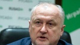 Russian National Anti-doping Agency RUSADA head Yuri Ganus speaks during a news conference in Moscow, Russia, Jan. 22, 2019.