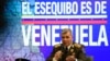 El ministro de defensa de Venezuela, general Vladimir Padrino López, habla en una conferencia de prensa sobre el Esequibo en enero de 2021. El oficial aseguró hace días la presencia "no hostil" de tropas venezolanas en el Esequibo.