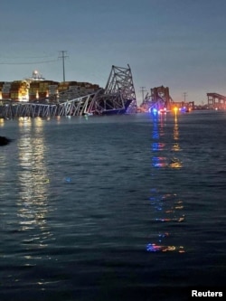 Srušeni most Fransis Skot Ki u Baltimoru (Foto: Reuters)