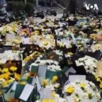 郑州民众悼念地铁死难者