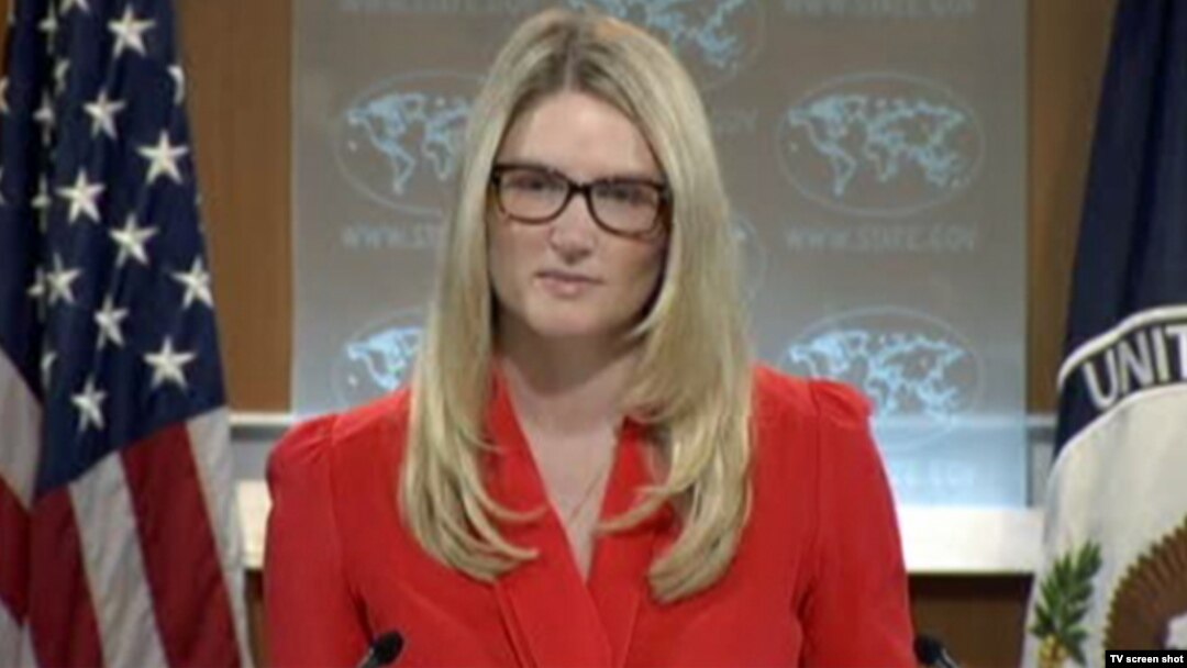 Juru bicara Departemen Luar Negeri Amerika Marie Harf (foto: dok).