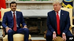 Президент США Дональд Трамп и эмир Катара Тамим бин Хамад аль Тани. Белый дом. 9 июля 2019 г.