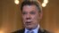Colombia's President Juan Manuel Santos speaks during a Reuters interview at the presidential palace in Bogota, April 7, 2015. 