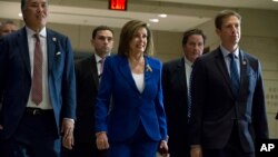 نانسی پلوسی رهبر دموکرات مجلس نمایندگان آمریکا
