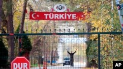 Turkish news reports say a U.S. citizen, who has been deported by Turkey, is now stuck in the heavily militarized no-man's land between Greece and Turkey near Edirne, Turkey, Nov. 11, 2019. 