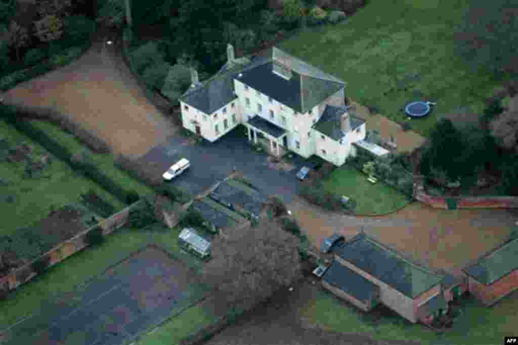 Ellingham Hall in Bungay, England, the home of journalist and Frontline Club founding member Vaughan Smith, is seen from the air, Wednesday Dec. 15, 2010. WikiLeaks founder Julian Assange will reportedly stay at the house, located in it's 650-acre ground