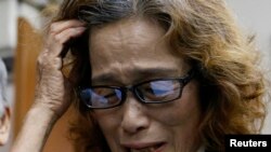 Junko Ishido, ibu wartawan Jepang Kenji Goto yang dipenggal oleh ISIS.