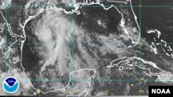 GOES-East satellite image, Gulf of Mexico, June 15, 2015.