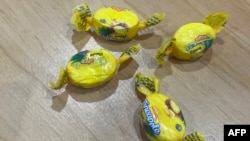 This handout taken on Aug. 13, 2024 and released on Aug.14 by the New Zealand Police shows pineapple sweets laced with potentially lethal amounts of methamphetamine. The contaminated candy was unknowingly distributed by a New Zealand charity.