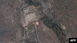 Фотография ядерного полигона КНДР со спутника