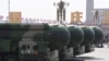 FILE - This file photo taken on Oct. 1, 2019 shows China's DF-41 nuclear-capable intercontinental ballistic missiles during a military parade at Tiananmen Square in Beijing