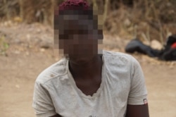 This victim of child trafficking — now 19 years old — was taken with Maggie last year and forced into prostitution. (Lameck Masina/VOA)
