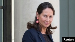 Ségolène Royal, ministre française de l'Ecologie au palais de l'Elysée Palace à Paris, 1er ocotbre 2014. 