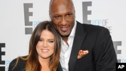 Khloe Kardashian và cầu thủ bóng rổ chuyên nghiệp Lamar Odom.