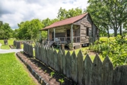 A slave cabin at Laura, a former sugar plantation in Vacherie, Louisiana. (Courtesy Laura Plantation)